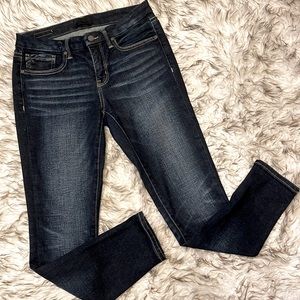 Buckle Black Ankle Skinny Jeans - Sz 28 Fit 53